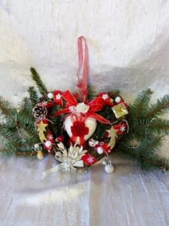 Couronne De Noël En Forme De Cœur