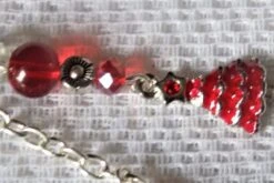 Noël:bijou De Sac Porte-clés Argent Et Rouge,perles Verre,breloques(père-noël,sapin,grelot,étoile). -Papeterie Boutique 1471278 noel bijou de sac porte cles argent et rouge perles verre 4