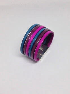 Manchette Cuir Femme - Coloré - Fermoir Magnétique -idée Cadeau Noël