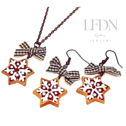 Collier Biscuit Noël En Fimo, Boucles D'oreille Flocon, Bijoux Noël, Bijoux Gourmands 5 Collier Biscuit Noël En Fimo, Boucles D'oreille Flocon, Bijoux Noël, Bijoux Gourmands -Papeterie Boutique 2200951 collier biscuit noel en fimo boucles d oreille flocon bij 3