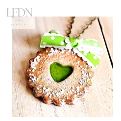 Collier Biscuit Confiture En Fimo, Bijoux Gourmands, Pendentif Noël, Bijoux Fantaisie -Papeterie Boutique 2209900 collier biscuit confiture en fimo bijoux gourmands pendent 4