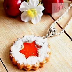 Collier Biscuit Noël En Fimo, Bijoux Gourmands, Pendentif Biscuit Confiture -Papeterie Boutique 2259011 collier biscuit noel en fimo bijoux gourmands pendentif b 3