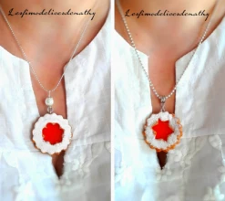 Collier Biscuit Noël En Fimo, Bijoux Gourmands, Pendentif Biscuit Confiture -Papeterie Boutique 2259011 collier biscuit noel en fimo bijoux gourmands pendentif b 4