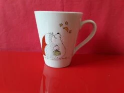 Mug En Porcelaine : " Hérisson Regarde Les étoiles " - Cadeau De Noël