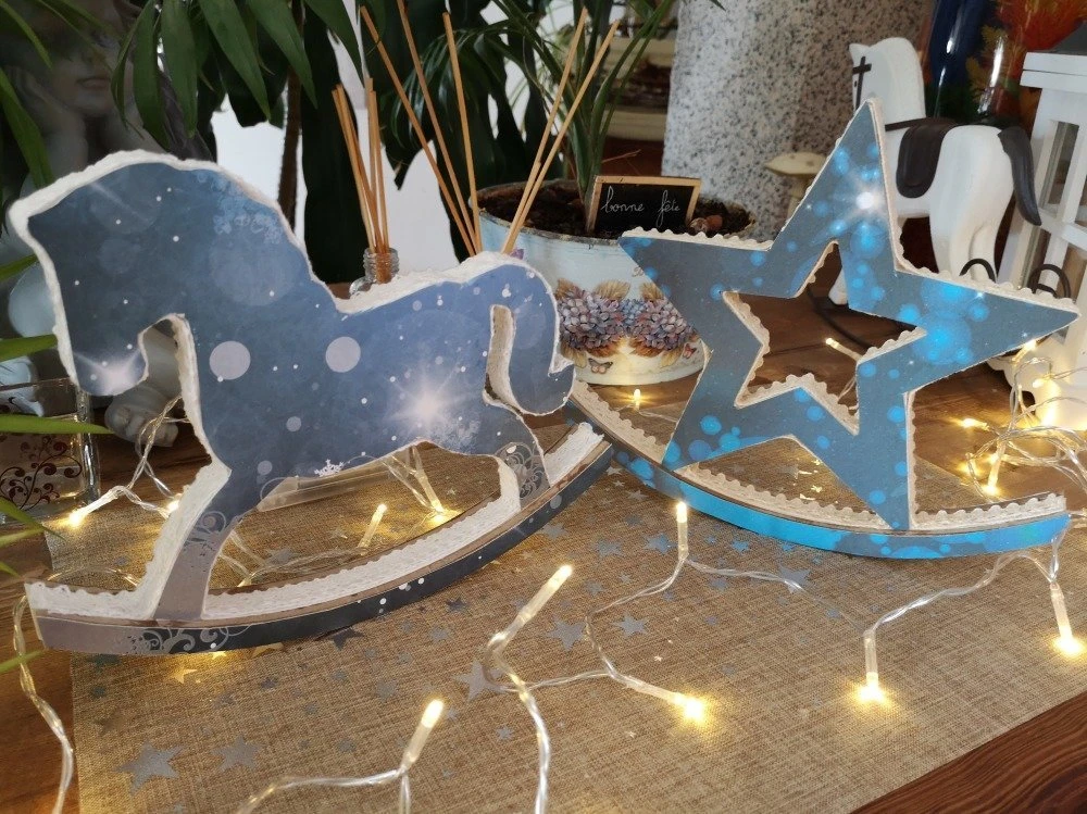 Décoration De Noël Duo Cheval & étoile 2 Décoration De Noël Duo Cheval & étoile – Image 2