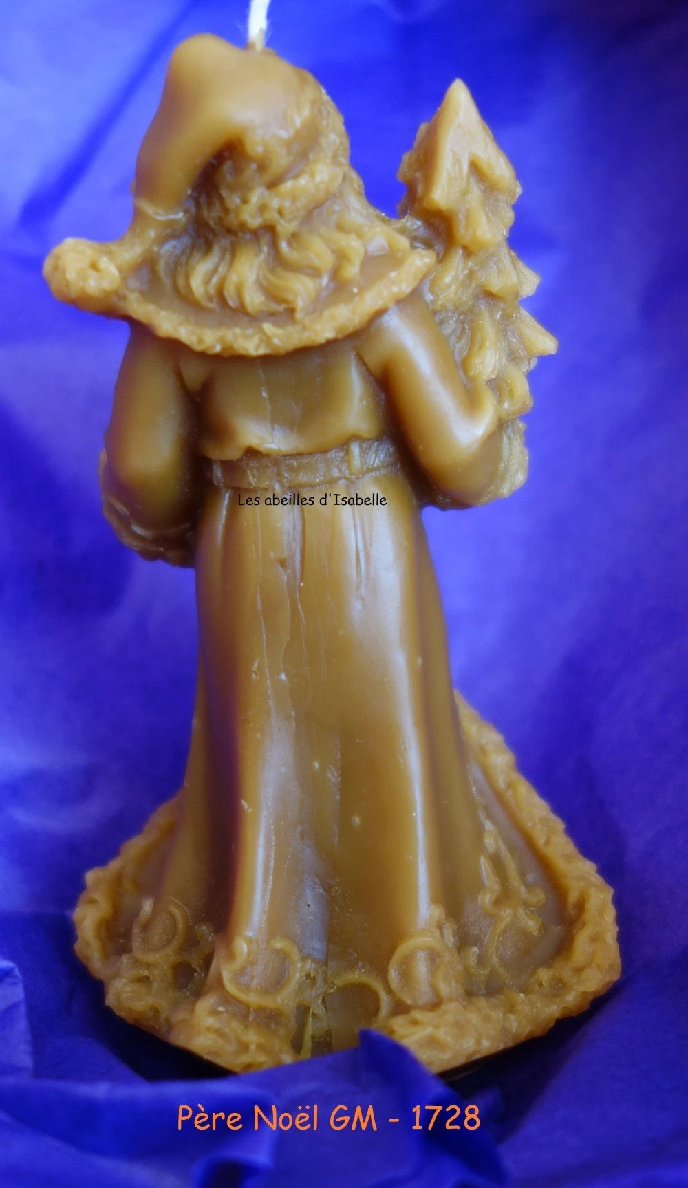 Bougie Père Noël En Pure Cire D'abeille 2 Bougie Père Noël En Pure Cire D'abeille – Image 2