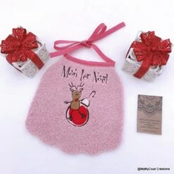 Bavoir Bébé Brodé Mon 1er Noël Cerf Et Boule