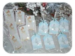 12 étiquettes Cadeaux Noël