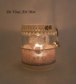 Photophore Bougeoir Noël Verre Porte Bougie Renne Noël Fait Main Artisanal -Papeterie Boutique 2408357 photophore noel verre porte bougie noel bougeoir lanterne 2