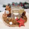 Centre De Table Noël - Jour De L'an / Décoration De Table Ou Autre Avec Bougeoir Et Renard
