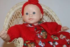 Vetement Pour Poupée 30 Cm Tenue Thème Noël Robe Fond Rouge Imprimée Gâteaux De Noel -Papeterie Boutique 2812348 vetement pour poupee 30 cm tenue theme noel robe fond ro 4