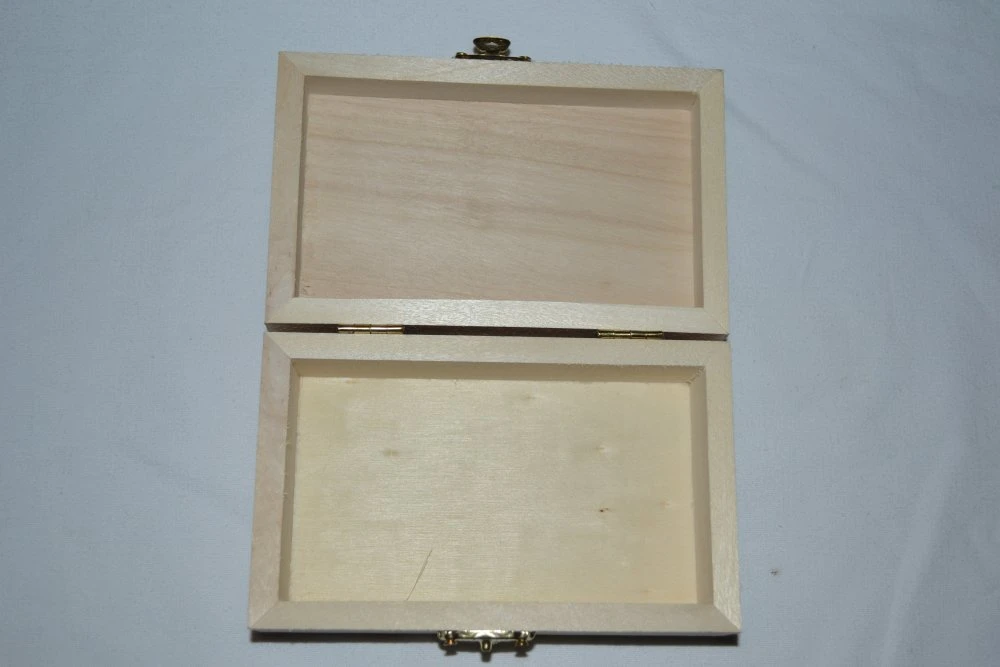 Boite De Noël,boite à Bijoux En Bois Décorée Perles Et Peinte "collier De Perles Bleues" 3 Boite De Noël,boite à Bijoux En Bois Décorée Perles Et Peinte "collier De Perles Bleues" – Image 3