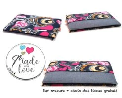 Housse Macbook Air 11, étui Tissu Wax Macbook 12, Housse Lenovo Thinkpad, étui Ordinateur 12", Africain, Cadeau Femme Noël, Anniversaire