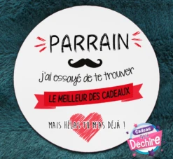 Tapis De Souris Parrain - Idée De Cadeau Parrain - Cadeau Anniversaire, Noël