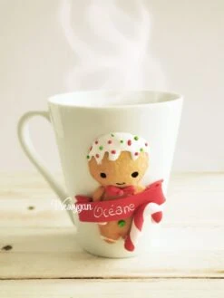 Mug Personnalisé Bonhomme Pain D'épices Noël - Cadeau Noël