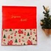 Sac Cadeau Noël Personnalisé Casse-noisette Rennes Et Lutins Broderie "joyeux Noël + Prénom" Pochette Cadeau Coton Pochon
