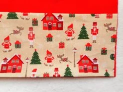 Sac Cadeau Noël Personnalisé Casse-noisette Rennes Et Lutins Broderie "joyeux Noël + Prénom" Pochette Cadeau Coton Pochon -Papeterie Boutique 2950498 sac cadeau personnalise casse noisette pere noel et lutin 6