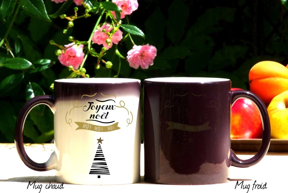 Mug Magique Personnalisable Joyeux Noël, Idée Cadeau De Noël 1 Mug Magique Personnalisable Joyeux Noël, Idée Cadeau De Noël