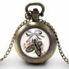 Montre à Gousset, Sautoir Illustré -chaussures De Danse-, Femme, Cadeau De Noël - Anniversaire Femme - Saint Valentin - Bronze (ref.58) Fba