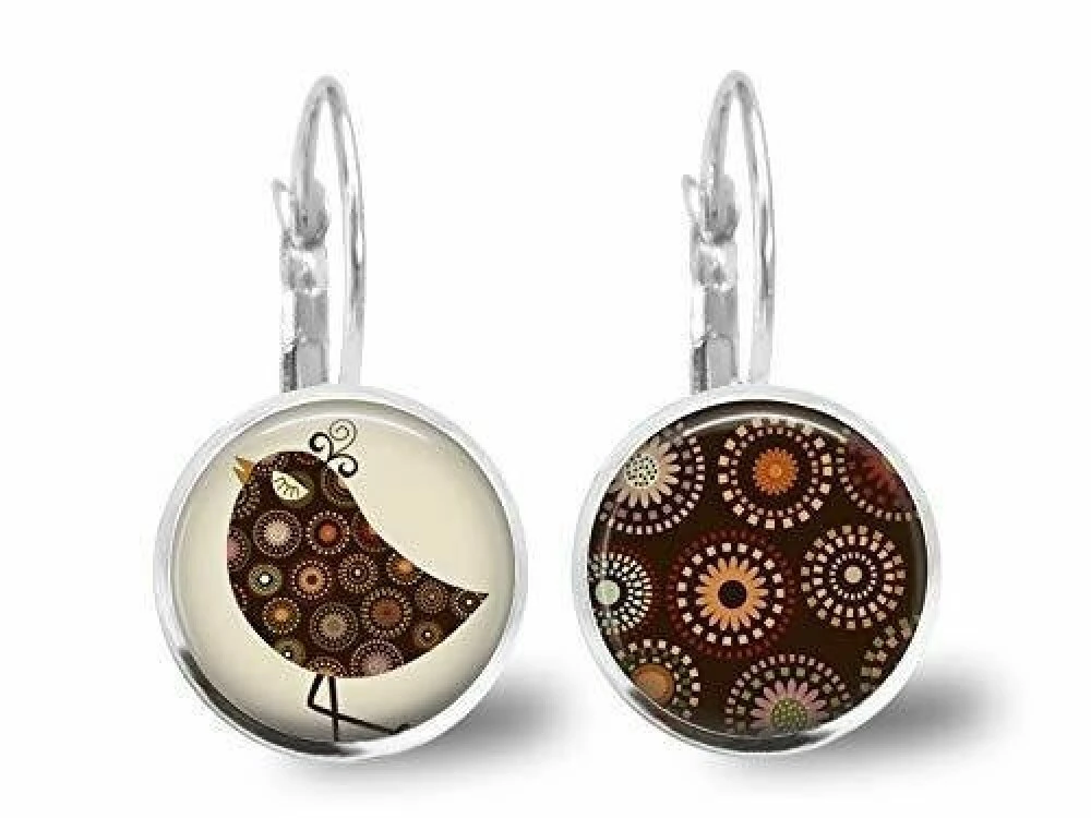 Boucles D'oreilles Cabochon -l'oiseau Chic-, Parure, Cadeau De Noël, Cadeau Femme, Cadeau Saint Valentin,idée Cadeau,argent Antique(ref.86a) 1 Boucles D'oreilles Cabochon -l'oiseau Chic-, Parure, Cadeau De Noël, Cadeau Femme, Cadeau Saint Valentin,idée Cadeau,argent Antique(ref.86a)