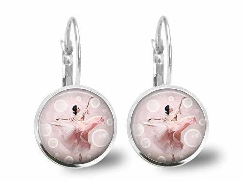 Boucles D'oreilles Cabochon -dans Ma Bulle-, Cadeau De Noël Femme - Anniversaire Femme - Saint Valentin - Argent Antique (ref.73a) 1 Boucles D'oreilles Cabochon -dans Ma Bulle-, Cadeau De Noël Femme - Anniversaire Femme - Saint Valentin - Argent Antique (ref.73a)
