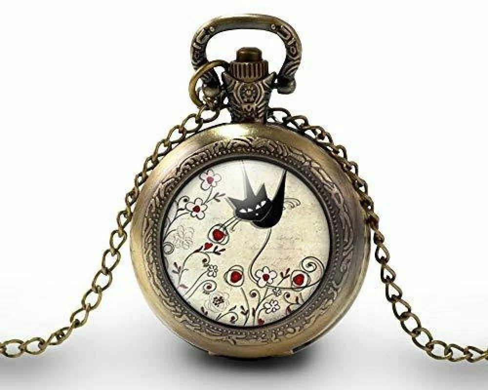 Montre à Gousset,sautoir Illustré-chat, Fleur-le Chat Du Pays-cadeau De Noël Femme - Anniversaire Femme - Saint Valentin - Bronze (ref.32) 1 Montre à Gousset,sautoir Illustré-chat, Fleur-le Chat Du Pays-cadeau De Noël Femme - Anniversaire Femme - Saint Valentin - Bronze (ref.32)