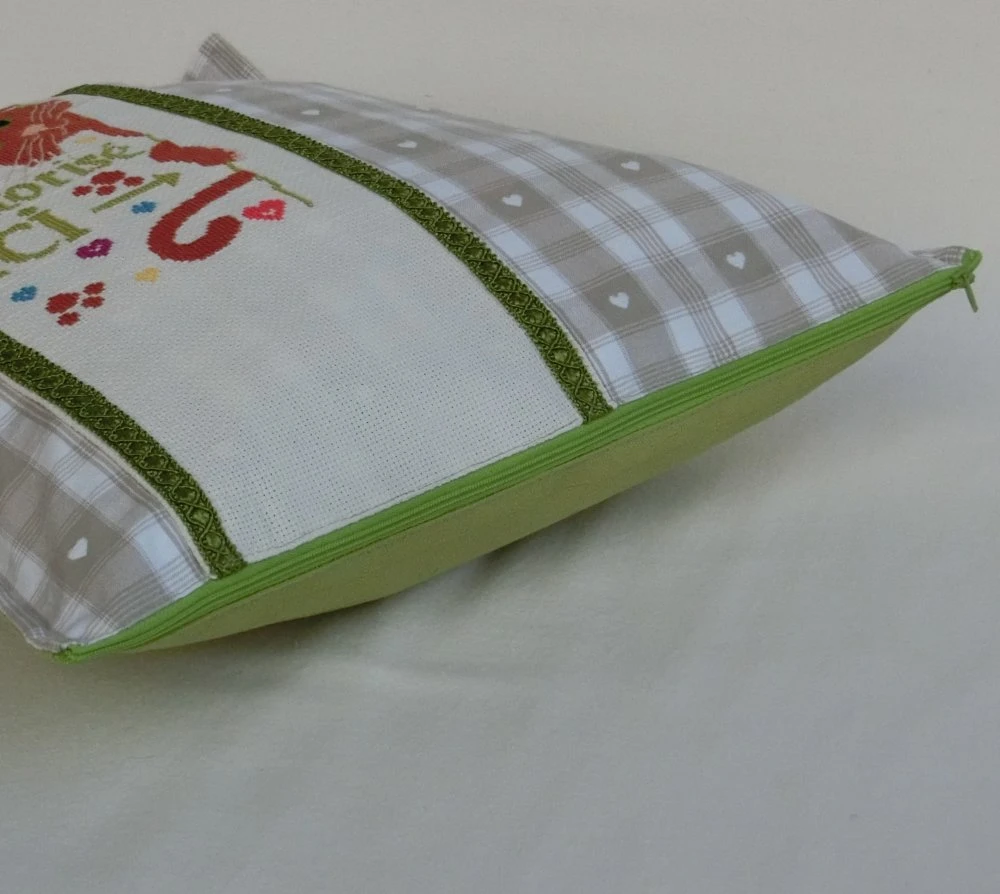 Coussin Et Housse Chat Marron Roux, Brodé Main, Coussin Rectangle Déhoussable, Accessoire Décoration D'intérieur, Cadeau Noël Femme 4 Coussin Et Housse Chat Marron Roux, Brodé Main, Coussin Rectangle Déhoussable, Accessoire Décoration D'intérieur, Cadeau Noël Femme – Image 4