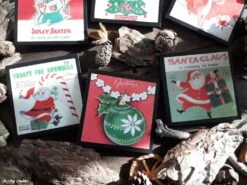 Lot De 6 Dessous De Verre Noël Vintage Christmas - Sous Verre En Bois, Décoration De Noël, Rouge Et Vert, Publicités Anciennes -Papeterie Boutique 2971199 lot de 6 dessous de verre noel vintage christmas sous ver 2