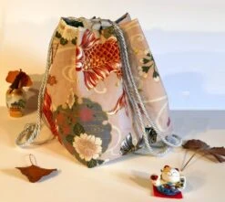 Sac Carré Bourse Pochon Réversible Rose Et Bleu Cadeau Idée Noël -Papeterie Boutique 2974237 sac carre bourse pochon reversible ecru et bleu marine ca 1