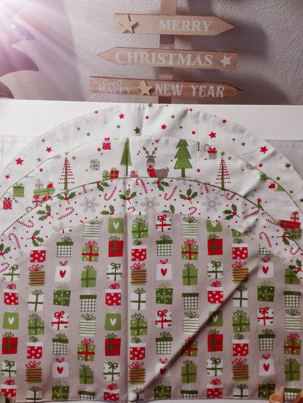 Sets De Table Lot De 4 Noël 6 Sets De Table Lot De 4 Noël – Image 6