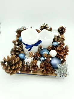 Centre De Table Noël - Jour De L'an / Décoration De Table Ou Autre Avec Bougie Led à Piles - Sapin 12 Centre De Table Noël - Jour De L'an / Décoration De Table Ou Autre Avec Bougie Led à Piles - Sapin -Papeterie Boutique 2977798 centre de table noel jour de l an decoration de table 3