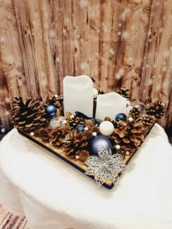 Centre De Table Noël - Jour De L'an / Décoration De Table Ou Autre Avec Bougie Led à Piles - Sapin 9 Centre De Table Noël - Jour De L'an / Décoration De Table Ou Autre Avec Bougie Led à Piles - Sapin -Papeterie Boutique 2977798 centre de table noel jour de l an decoration de table 5