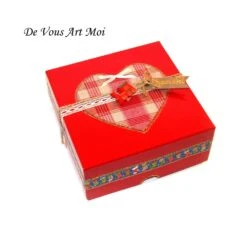 Coffret Boite De Noël,fait Main,boite Emballage Cadeau Noël