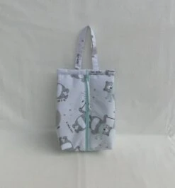 Sac à Soufflet Avec Fermeture Zippée, Sac Porté Main Pour Petite Fille En Tissu Ours Polaire, Sac à Goûter, Idée Cadeau Noël Enfant
