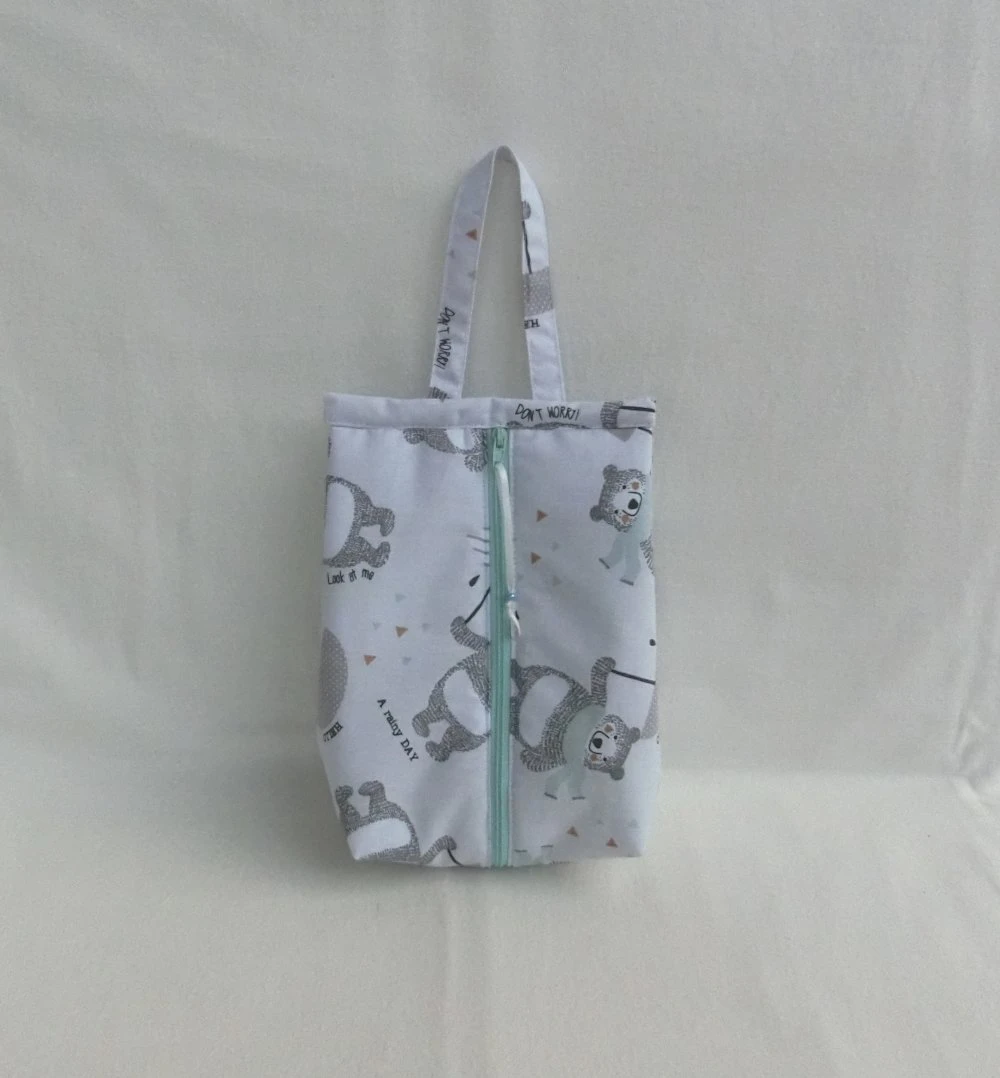 Sac à Soufflet Avec Fermeture Zippée, Sac Porté Main Pour Petite Fille En Tissu Ours Polaire, Sac à Goûter, Idée Cadeau Noël Enfant 1 Sac à Soufflet Avec Fermeture Zippée, Sac Porté Main Pour Petite Fille En Tissu Ours Polaire, Sac à Goûter, Idée Cadeau Noël Enfant