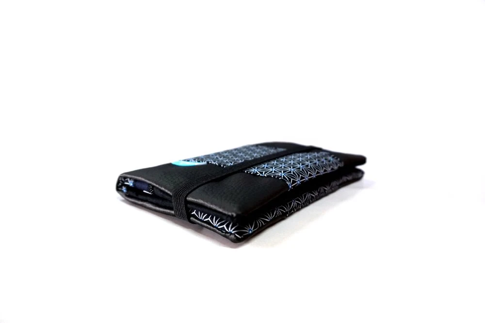 Portefeuille Complet Cuir Noir Homme, Compagnon Portefeuille Japonais, Porte Cartes Chéquier Tissu Japonais, Personnalisable, Cadeau Noël 2 Portefeuille Complet Cuir Noir Homme, Compagnon Portefeuille Japonais, Porte Cartes Chéquier Tissu Japonais, Personnalisable, Cadeau Noël – Image 2