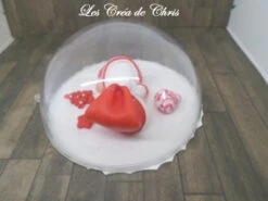 Sphère Boule De Noël à Poser Ou A Accrocher Avec Son Bébé Fimo -Papeterie Boutique 3428914 sphere boule de noel a poser ou a accrocher avec son beb 4