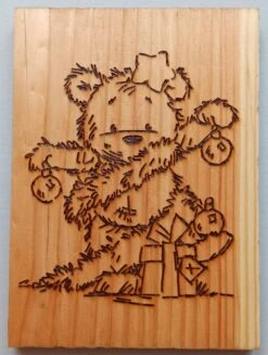 #33 - Tableau Ourson Fête Noel - Série Noël