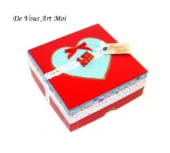 Coffret Train De Noël,fait Main,coffret Boule De Noël,boite Cadeau Noël,rouge,pour Mes Boules De Noël Personnalisées