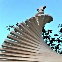 Sapin De Noël Hauteur, 1000 Mm (39 3⁄8 In) En Bois Naturel. Haut Cube. Largeur, 740 Mm (29 9⁄64 In).lattes De Bois -Papeterie Boutique 3464348 sapin de noel hauteur 1000 mm 39 3 8 in en bois natur 3