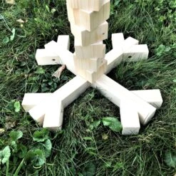 Sapin De Noël Hauteur, 1000 Mm (39 3⁄8 In) En Bois Naturel. Haut Cube. Largeur, 740 Mm (29 9⁄64 In).lattes De Bois -Papeterie Boutique 3464348 sapin de noel hauteur 1000 mm 39 3 8 in en bois natur 6