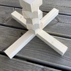 Sapin De Noël Hauteur, 1000 Mm (39 3⁄8 In) En Bois Naturel. Haut Cube. Largeur, 740 Mm (29 9⁄64 In).lattes De Bois -Papeterie Boutique 3464348 sapin de noel hauteur 1000 mm 39 3 8 in en bois natur 7