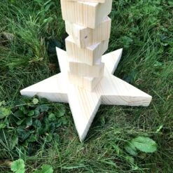 Sapin De Noël Hauteur, 1000 Mm (39 3⁄8 In) En Bois Naturel. Haut Cube. Largeur, 740 Mm (29 9⁄64 In).lattes De Bois -Papeterie Boutique 3464348 sapin de noel hauteur 1000 mm 39 3 8 in en bois natur 8