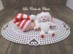 Bébé Fimo Garçon Noël Et Son Doudou.