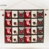Calendrier De L'avent Noël,calendrier Avent Pochette Tissus,fait Main Artisanal