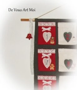 Calendrier De L'avent Noël,calendrier Avent Pochette Tissus,fait Main Artisanal 8 Calendrier De L'avent Noël,calendrier Avent Pochette Tissus,fait Main Artisanal -Papeterie Boutique 3500512 calendrier avent noel fille calendrier avent original color 3