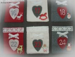 Calendrier De L'avent Noël,calendrier Avent Pochette Tissus,fait Main Artisanal 11 Calendrier De L'avent Noël,calendrier Avent Pochette Tissus,fait Main Artisanal -Papeterie Boutique 3500512 calendrier avent noel fille calendrier avent original color 6