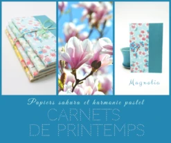 Carnet De Poche, Cahier D'écriture Bleu, Papier Japonais Fleur Sakura, Journal Secret Pour Elle, Idée Petit Cadeau Noël -Papeterie Boutique 3521400 carnet de poche ecriture note papier japonais bleu perle 1