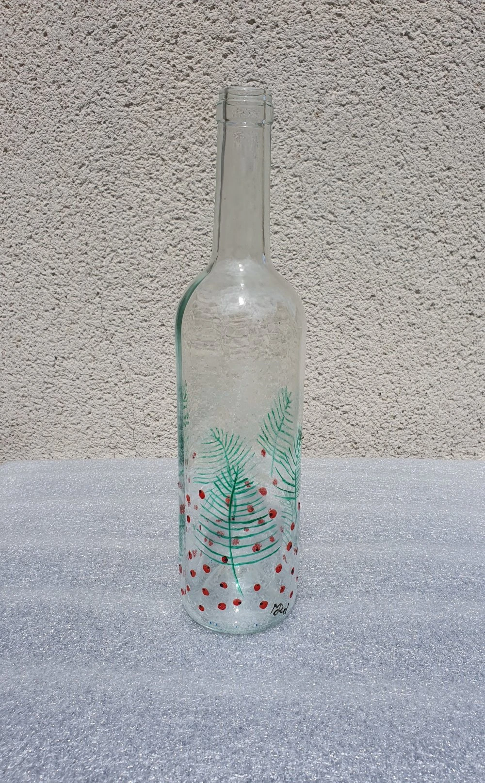 Photophore Décor De Noël Bouteille Recyclée Carafe 5 Photophore Décor De Noël Bouteille Recyclée Carafe – Image 5