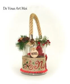 Grand Photophore Noël Verre,lanterne Artisanale Bougeoir Noël,fait Main -Papeterie Boutique 3564620 grand photophore noel verre lanterne artisanale bougeoir no 4